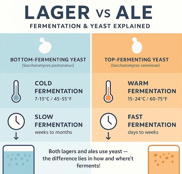 Lager vs Ale Infographic