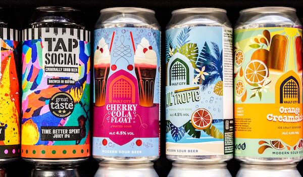 cans of sour beers