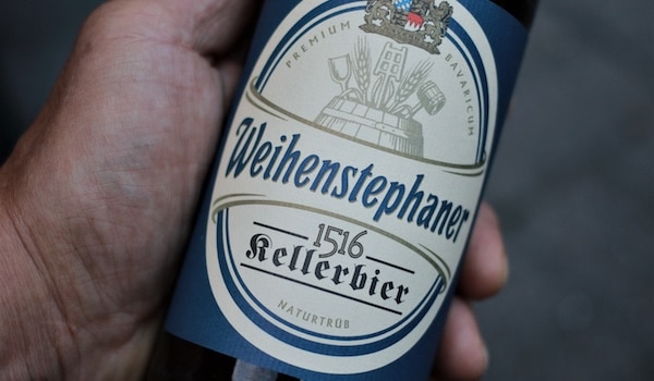 bottle of weihenstephaner kellerbier